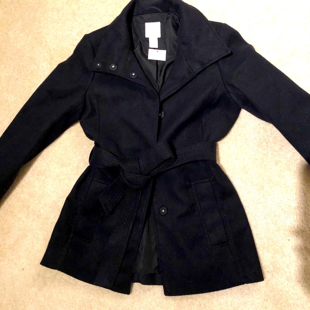 H&M Short Black Coat